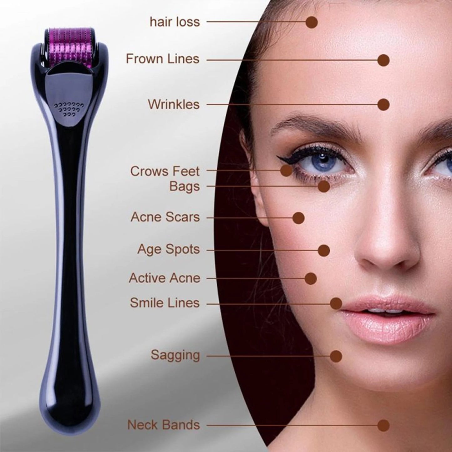 Derma Roller 0.5mm For Hair and Skin